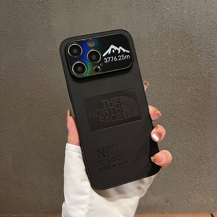 ノースフェイスiPhone16携帯カバーレーザーウィンドウ