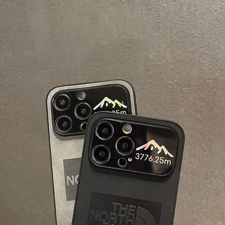 ノースフェイスiPhone16携帯カバーレーザーウィンドウ