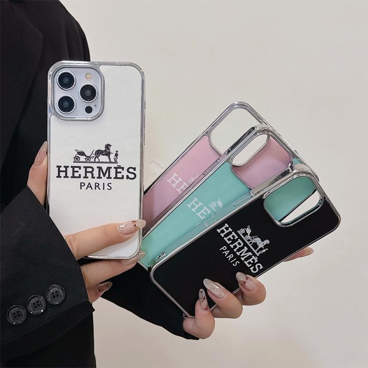 エルメスiPhone15ケース電鍍シンプル風