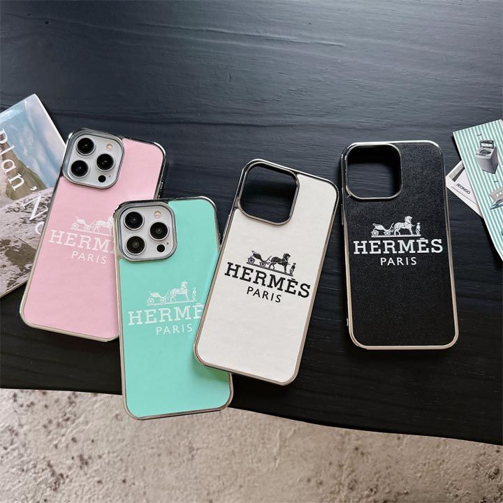 エルメスiPhone15ケース電鍍シンプル風