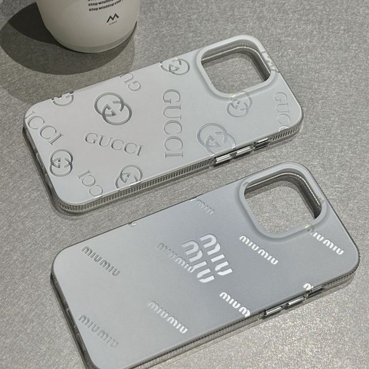 グッチiPhone13シルバーホットスタンプモバイルケース