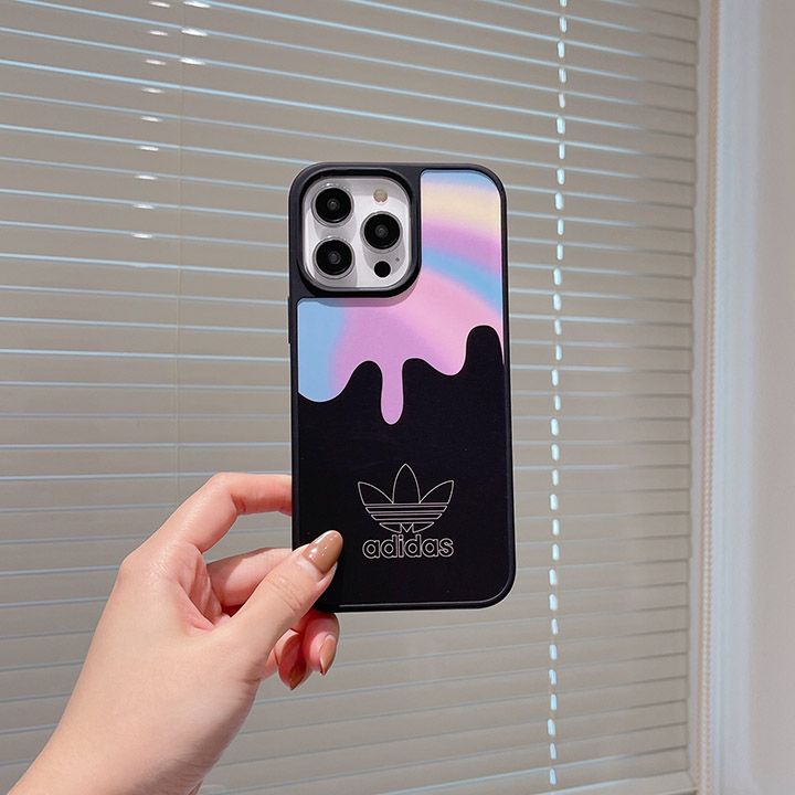 ノースフェイスiPhone15グラデーションシリコンケース