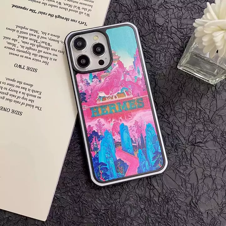 エルメスiPhone15ケースカラフルプリント