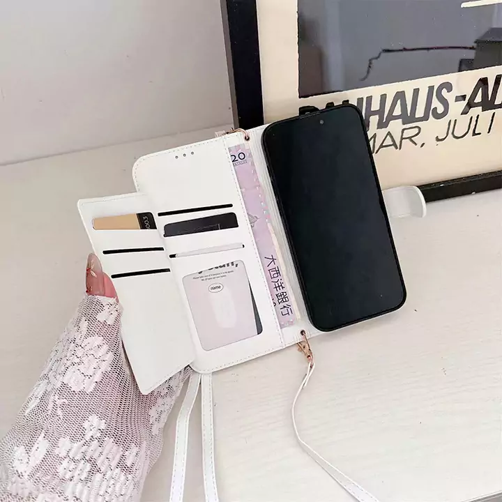 サンローランAquos共通手帳型スマホケース