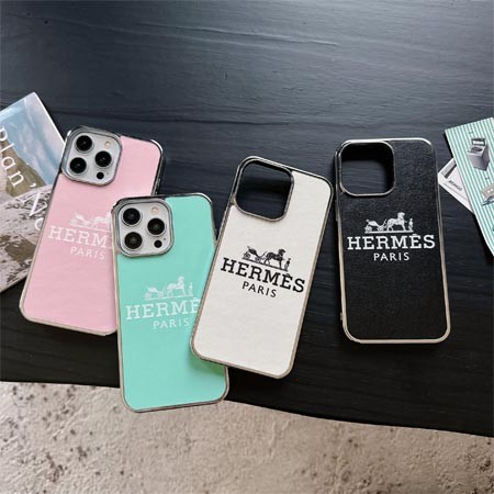 エルメスiPhone16ケース電鍍シンプル風